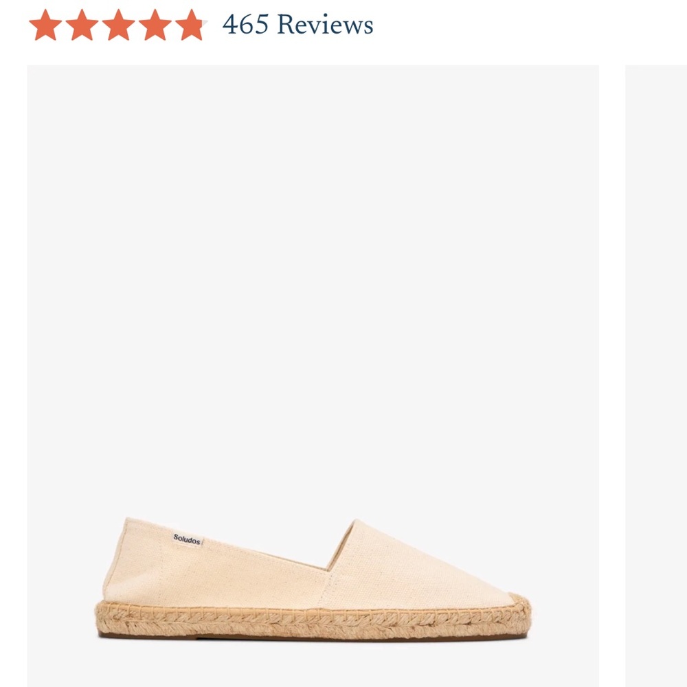 Soludos Cream Espadrilles with Jute Sole